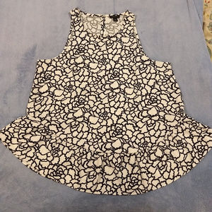 Ann Taylor Floral Swing Top